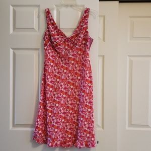 Pink floral dress